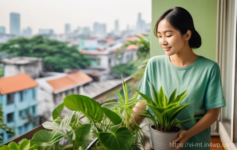 자연과의 연결이 회복탄력성에 미치는 영향 - Prompt 1: Urban Balcony Oasis**